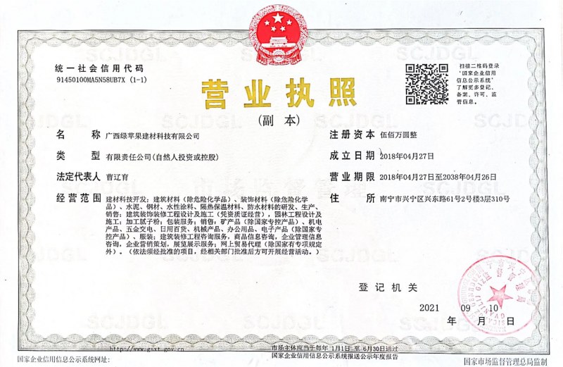 公司营业执照